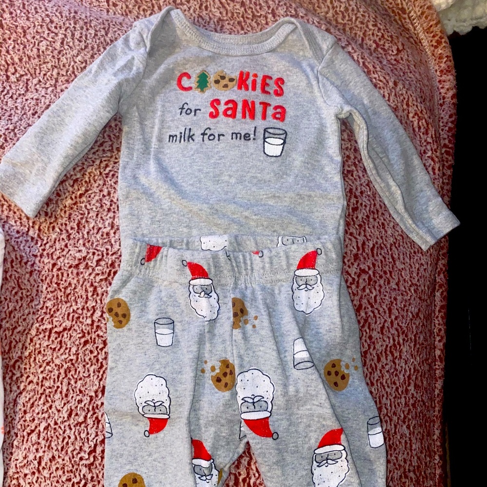 3 month cute Christmas outfit. Unisex
